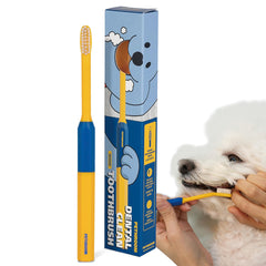PETHROOM cepillo dental para mascotas en empaque frontal, listo para comprar.