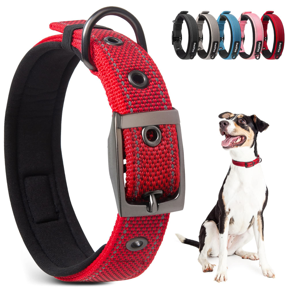 PetiFine collar perro grande con neopreno acolchado para mayor comodidad