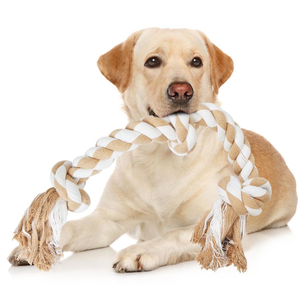 PetiFine Juguete cuerda para perro grande robusto, ideal para juego intenso.