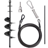 PETINBOX cable para perro 30 pies con giro 360 para libertad sin enredos.