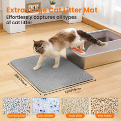 Petinstinct alfombrilla antideslizante con fondo impermeable protege el suelo.