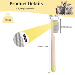 PetJoyHaven: peine rostro y patas, tamaño compacto para cuidado preciso en zonas sensibles.