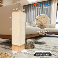 PETKARAY base de madera y metal estable para montaje duradero.