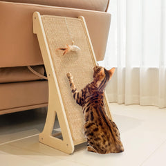 PETKARAY rampa-rascado-sisal-forma-l: rascado cómodo y seguro para gatos