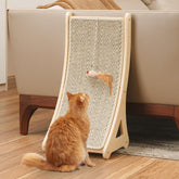 PETKARAY rascador curvo para gatos con sisal, ideal para arañar sin dañar muebles.