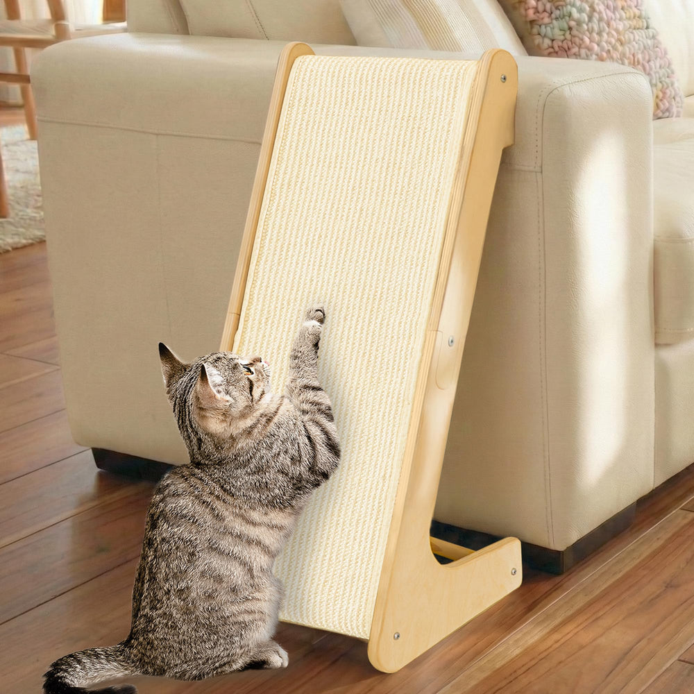 PETKARAY rascador-gato forma L vertical para rascar sin dañar muebles