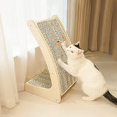 Rascador PETKARAY de sisal curvo para suelo, ideal para ejercicio de las uñas.
