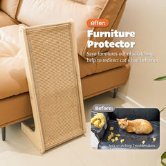 PETKARAY base de madera estable, soporte duradero para rascar.