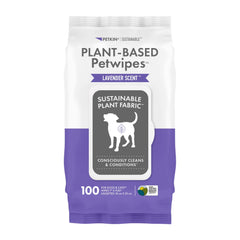 Petkin toallitas basadas en planta, paquete de 100 para limpieza rápida
