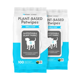 Petkin toallitas basadas en plantas para mascotas, limpieza suave y rápida.