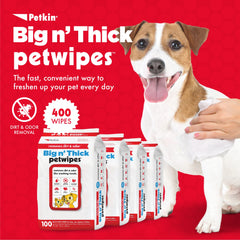 Petkin toallitas para orejas y cara de perros y gatos, cuidado suave.