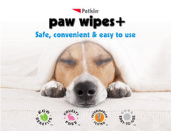 Petkin toallitas para patas, textura suave y humectante