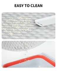 Base impermeable PETKIT para bandeja automática protege el piso.