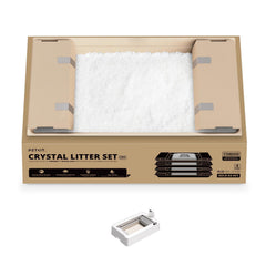 PETKIT Crystal gato-litter bandeja: facilidad de uso y limpieza reducida.