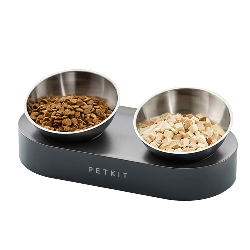PETKIT tazones elevados de acero 304 para gatos, mejora la postura al comer