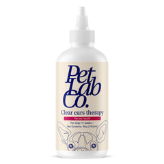 PetLab Co Clear Ears Therapy: botella para verter limpiador suave para oídos de perros