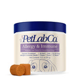 PetLab Co. envase de probióticos para perros con 30 premios, favorece la digestión.