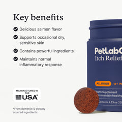 PetLab Co. Ingredientes clave omega-3 y omega-6 para la piel
