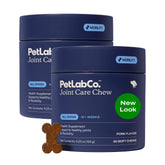 PetLab Co Joint Care Chews: frasco con gominolas para movilidad diaria.