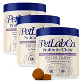 PetLab Co. probióticos para perros con empaque de tres para ahorro diario.