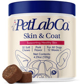 PetLab Co Skin & Coat Chew envase variante, apoyo rutinario para piel y pelaje del perro