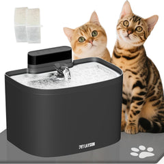 PETLAYSON fuente para gatos sin bomba, diseño moderno para uso en casa.