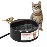 PETLESO bebedero exterior caliente para perros y gatos, agua segura en invierno.