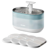 PETLIBRO Fontana para gatos, vista frontal, flujo constante para beber.