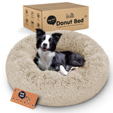 Petloox Cama Donut para Perro, visión general, confort cálido para siestas tranquilas.