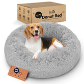 Petloox Donut: cama para perro acogedora, suave y cálida para descansar.