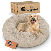 Petloox Donut Cama Perro Redonda Nube para descanso cómodo.