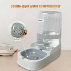 Petmagic Dispensador gravitacional para gatos: envase de alimento con desecante para frescura