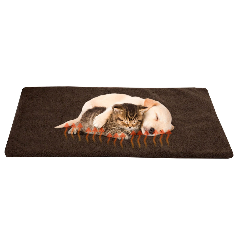 PETMAKER colchón autocalentante para jaula 25x18 brinda calor natural para mascota.