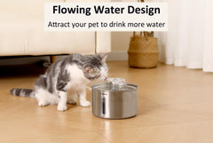 Pet Much muestra la ventana de nivel de agua visible para rellenar a tiempo