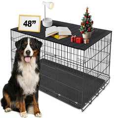 Petmystify tapa-superior-jaula-perro-imanes 48pulgadas: elevación decorativa y orden en el entorno.