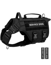 Arnés táctico PETNANNY para perros grandes con MOLLE y panel de parches.