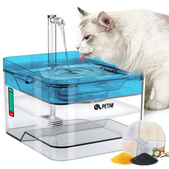PETNF fuente-agua-para-mascotas-azul, color azul que invita a beber.