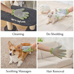 PetPals Guante cuidado pelo 2 en 1 recoge pelo y suciedad.