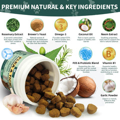 Petrivium: ingredientes naturales linaza nim y romero para apoyo diario.
