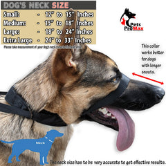 Pets ProMax collar de cabeza con hebilla doble para centrar la correa