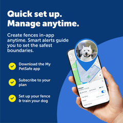 Zona de roaming personalizable con Guardian GPS 2.0 para mayor libertad.