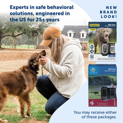 PetSafe Remoto ergonómico en la mano para control cómodo durante sesiones largas