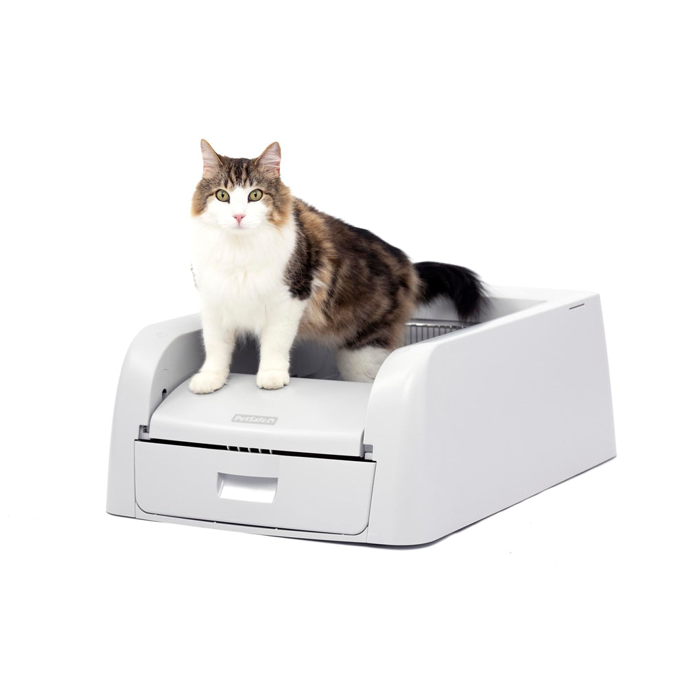 PetSafe ScoopFree, caja de arena automática frontal: limpieza sin esfuerzo y control de olores.