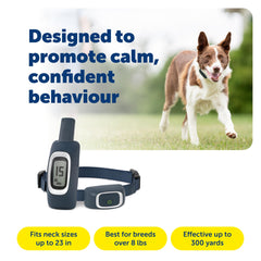 PetSafe Estimulación 3-en-1: tono, vibración y estática para diferentes comportamientos.