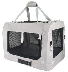 Petseek caja de transporte gato extragrande suave para viajes, ventilado y cómodo.