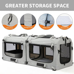 Petseek transportín, soporte metálico interior para estructura estable.