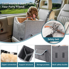 Petsfit asiento con vista a la ventana para perros nerviosos durante trayectos