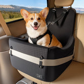 PETSFIT asiento-elevador perros coche frontal: instalación estable para paseos en coche.