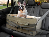 Petsfit asiento elevador para dos perros pequeños, comodidad estable en el coche.