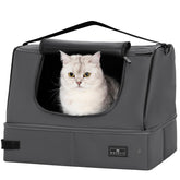 Petsfit: caja de arena para gato portátil plegable, ideal para viajes y fácil de montar.